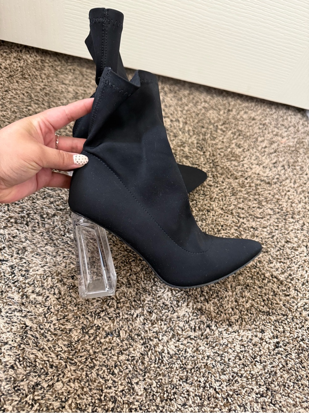 Crystal Edge Statement Booties